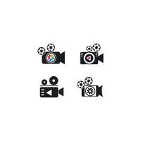 Videokamera-Symbolsatz vektor