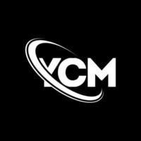 ycm-Logo. ycm-Buchstabe. ycm-Brief-Logo-Design. Initialen ycm-Logo verbunden mit Kreis und Monogramm-Logo in Großbuchstaben. ycm-Typografie für Technologie-, Geschäfts- und Immobilienmarke. vektor