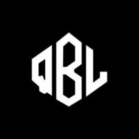 qbl-Buchstaben-Logo-Design mit Polygonform. qbl Polygon- und Würfelform-Logo-Design. qbl Sechseck-Vektor-Logo-Vorlage in weißen und schwarzen Farben. qbl-monogramm, geschäfts- und immobilienlogo. vektor