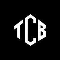 tcb-Buchstaben-Logo-Design mit Polygonform. tcb-polygon- und würfelform-logo-design. tcb Hexagon-Vektor-Logo-Vorlage in weißen und schwarzen Farben. tcb-monogramm, geschäfts- und immobilienlogo. vektor