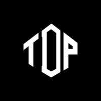 tdp-Brief-Logo-Design mit Polygonform. tdp-Polygon- und Würfelform-Logo-Design. tdp Sechseck-Vektor-Logo-Vorlage in weißen und schwarzen Farben. tdp-Monogramm, Geschäfts- und Immobilienlogo. vektor