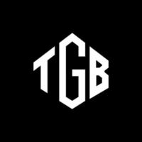 tgb-Buchstaben-Logo-Design mit Polygonform. tgb-polygon- und würfelform-logo-design. tgb Hexagon-Vektor-Logo-Vorlage in weißen und schwarzen Farben. tgb-monogramm, geschäfts- und immobilienlogo. vektor