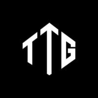 ttg bokstavslogotypdesign med polygonform. ttg polygon och kubform logotypdesign. ttg hexagon vektor logotyp mall vita och svarta färger. ttg monogram, affärs- och fastighetslogotyp.