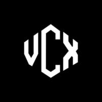 vcx-Buchstaben-Logo-Design mit Polygonform. vcx-Polygon- und Würfelform-Logo-Design. vcx Sechseck-Vektor-Logo-Vorlage in weißen und schwarzen Farben. vcx-monogramm, geschäfts- und immobilienlogo. vektor