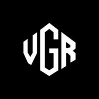 Vgs-Brief-Logo-Design mit Polygonform. vgs-polygon- und würfelform-logo-design. vgs Sechseck-Vektor-Logo-Vorlage in weißen und schwarzen Farben. vgs-monogramm, geschäfts- und immobilienlogo. vektor