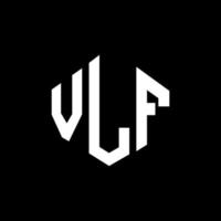 vlf-Buchstaben-Logo-Design mit Polygonform. VLF-Polygon- und Würfelform-Logo-Design. vlf Sechseck-Vektor-Logo-Vorlage in weißen und schwarzen Farben. vlf-monogramm, geschäfts- und immobilienlogo. vektor