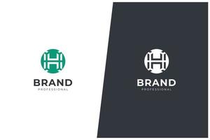 h bokstav logotyp vektor koncept - monogram ikon varumärke kreativa emblem designmall. universal h logotyp varumärke