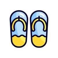 flip flops fylld linje stilikon. vektor illustration för grafisk design, webbplats, app