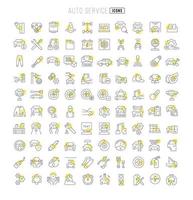 satz linearer symbole des autoservices vektor