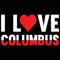 Columbus-T-Shirt-Design vektor