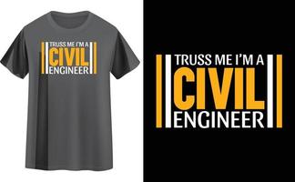 Ingenieur-T-Shirt-Design vektor