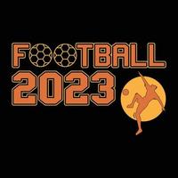 fotboll t-shirt design vektor