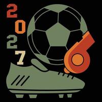 fotboll t-shirt design vektor