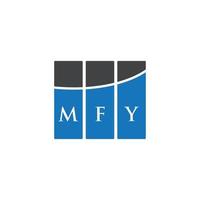 mfy brev logotyp design på vit bakgrund. mfy kreativa initialer bokstavslogotyp koncept. mfy bokstavsdesign. vektor