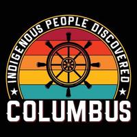 Columbus-T-Shirt-Design vektor