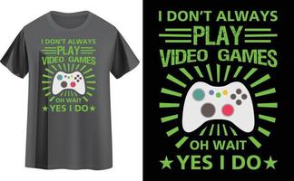 Gaming-T-Shirt-Design vektor