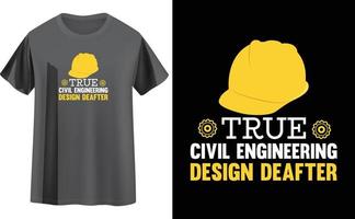 Ingenieur-T-Shirt-Design vektor