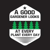 trädplantering t-shirt design vektor