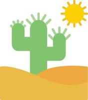 kaktus platt ikon vektor