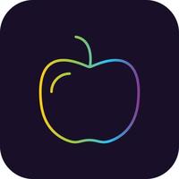Apple-Farbverlauf-Symbol vektor