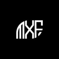 mxf brev logotyp design på svart bakgrund. mxf kreativa initialer brev logotyp koncept. mxf bokstavsdesign. vektor