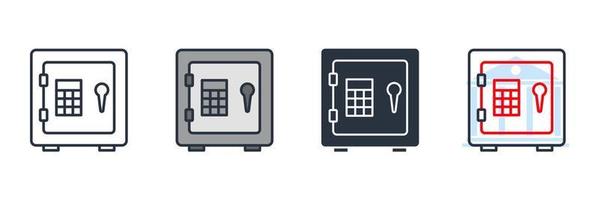 Taschenrechner-Symbol-Logo-Vektor-Illustration. Finanzsymbolvorlage für Grafik- und Webdesign-Sammlung
