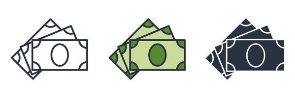 Geld-Symbol-Logo-Vektor-Illustration. Finanzsymbolvorlage für Grafik- und Webdesign-Sammlung vektor