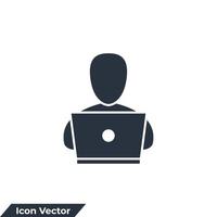 persönliche Web-Symbol-Logo-Vektor-Illustration. Symbolvorlage für die Sicherheit personenbezogener Daten für Grafik- und Webdesign-Sammlung vektor