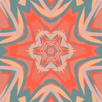 Kaleidoskop-Blumen-Mandala. Vektor-Illustration. Vektor buntes Mosaik