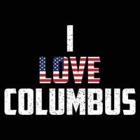 Columbus-T-Shirt-Design vektor