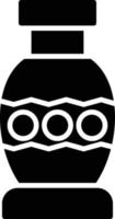 Vase-Glyphe-Symbol vektor