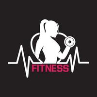 fitness t-shirt design vektor