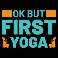 yoga t-shirt design vektor