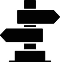 Verkehrszeichen-Glyphe-Symbol vektor