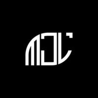 mjl-Buchstaben-Logo-Design auf schwarzem Hintergrund. mjl kreatives Initialen-Buchstaben-Logo-Konzept. mjl Briefgestaltung. vektor