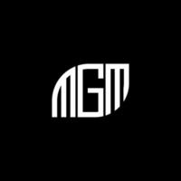 mgm-Brief-Design.mgm-Brief-Logo-Design auf schwarzem Hintergrund. mgm kreative Initialen schreiben Logo-Konzept. mgm-Brief-Design.mgm-Brief-Logo-Design auf schwarzem Hintergrund. m vektor