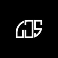 ljs-Buchstaben-Logo-Design auf schwarzem Hintergrund. ljs kreative Initialen schreiben Logo-Konzept. ljs Briefgestaltung. vektor
