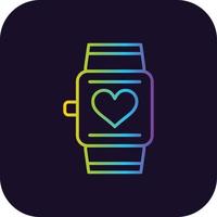 Smartwatch-Farbverlaufssymbol vektor