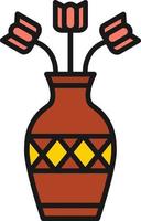 Vase-Glyphe-Symbol vektor