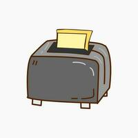 Toaster-Doodle-Vektor-Illustration vektor