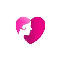Frauen-Logo. Feierlichkeiten zum Frauentag. Frauen und Liebeslogo. Frauen-Symbol-Vektor-Illustration. vektor