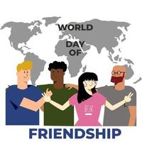 världsdagen för vänskap illustration vektor
