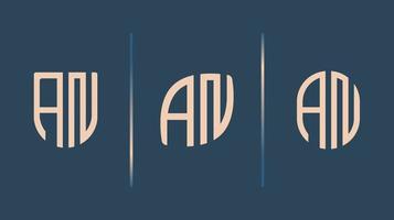 kreative anfangsbuchstaben und logo-designs bündeln. vektor