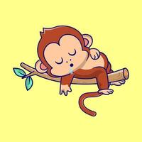 süßer Affe schläft