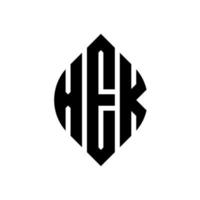 xek cirkel bokstavslogotyp design med cirkel och ellipsform. xek ellips bokstäver med typografisk stil. de tre initialerna bildar en cirkellogotyp. xek cirkel emblem abstrakt monogram bokstav märke vektor. vektor