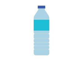 flache vektorillustration der wasserflasche und des industriellen plastikproduktdesigns. vektor