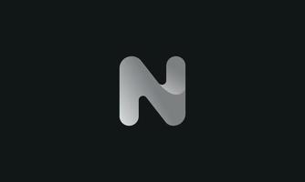 bokstaven n logotyp. n logotyp ikon design vektor illustration gratis vektor