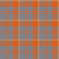 Nahtloses Muster in erstaunlichen orangen und grauen Farben für Plaid, Stoff, Textil, Kleidung, Tischdecke und andere Dinge. Vektorbild. vektor