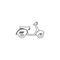 Motorrad-Symbol-Vektor-Illustration-Template-Design. vektor