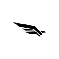 Falke-Vogel-Logo-Design-Vektor-Illustration isolierter Hintergrund vektor